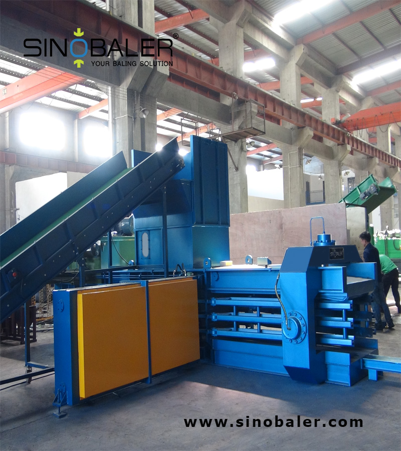 Open-end Manual-tie Horizontal Baler With Wire Threader